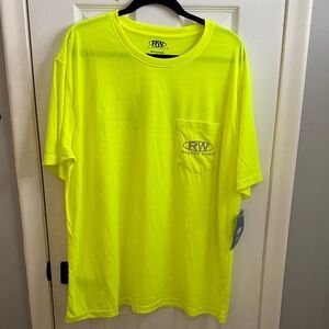 Men's Rugged Wear High Visibility Neon Yellow T-Shirt